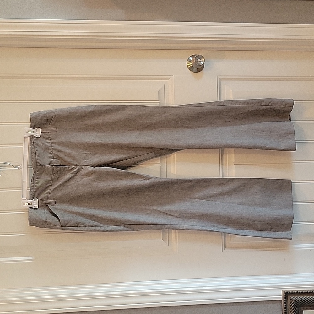 Gray Trousers Boot Cut